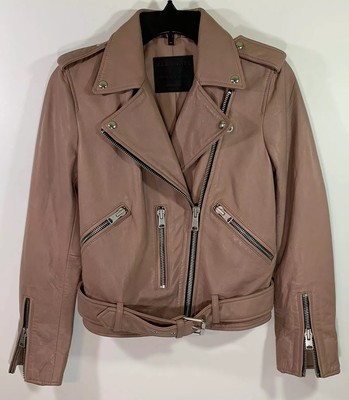 blush pink biker jacket