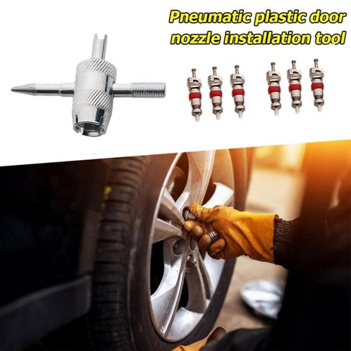 7Pcs Tyre Valve Core With Remover Tool Schrader Valves For Car or Bike Re pair/{ - Picture 4 of 10