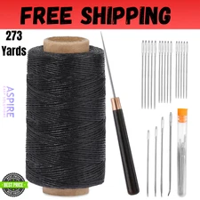 Springfield Leather Heavy Duty Waxed 1mm Thick Hand Sewing Rhino Thread