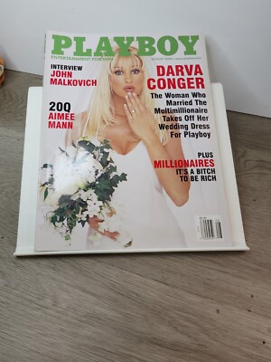 Playboy August 2000 Darva Conger NUDE Aimee Mann John Malkovich