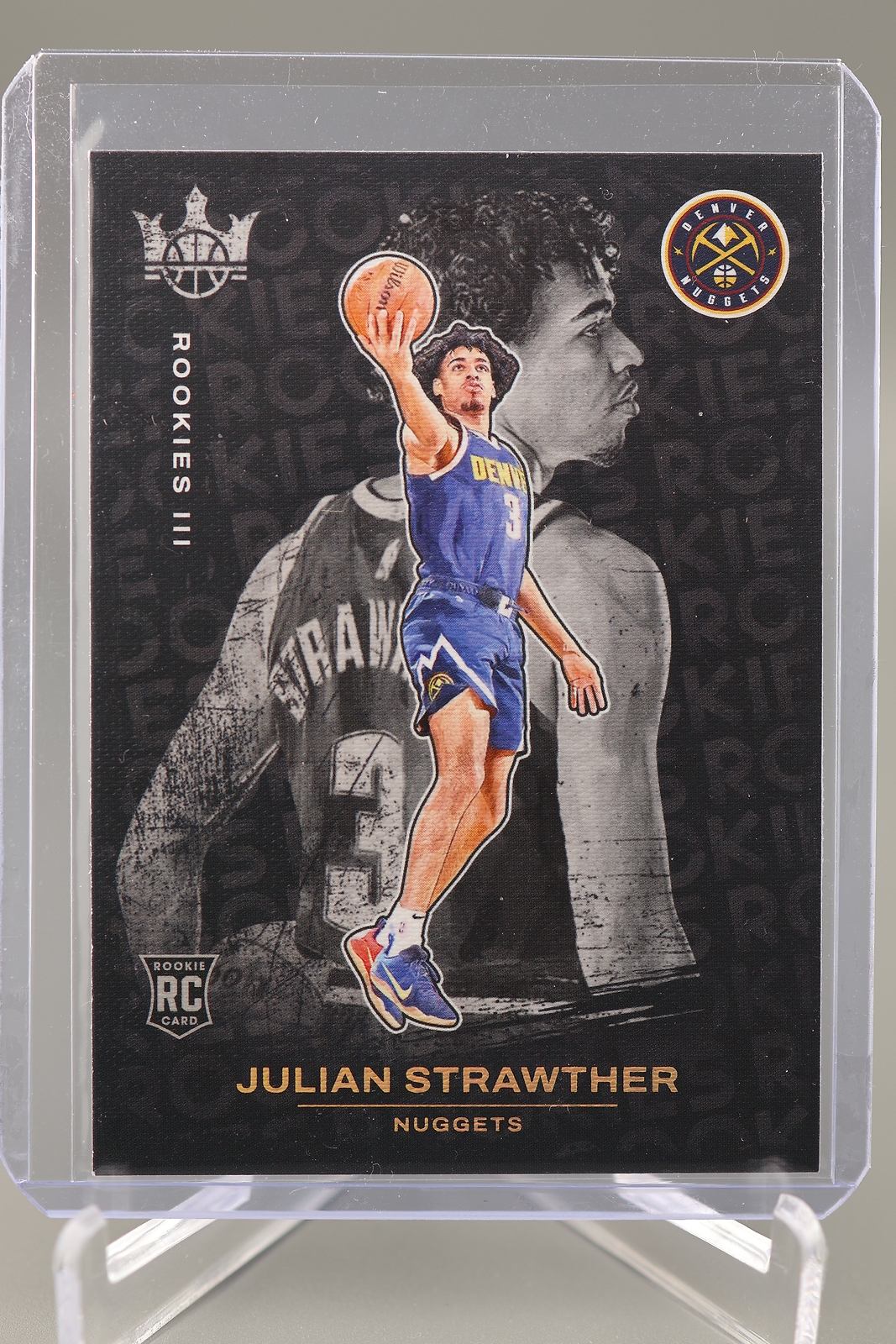 Julian Strawther 2023-24 Court Kings #155 Rookies III RC Rookie Denver Nuggets