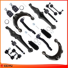 For 1998-2002 Honda Accord Front Upper & Lower Control Arms Sway Bar Tie Rod End