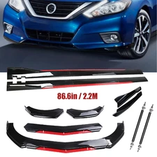 For Nissan Altima Sedan Front Bumper Lip Splitter Spoiler Rear lip Body Kit