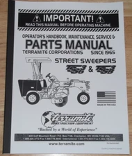 TERRAMITE TSS36 TSS38 STREET SWEEPER SERVICE OPERATION PARTS MAINTENANCE MANUAL