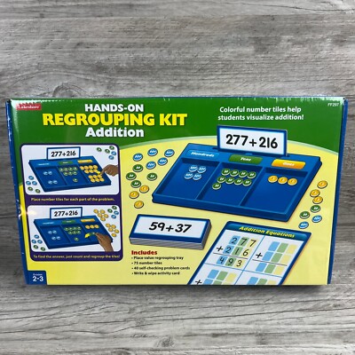 Hands on Regrouping Kit Addition Math Practice Lakeshore New Sealed