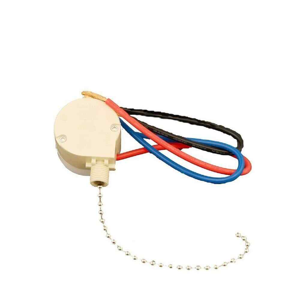 3-Amp Single-Pole 2-Circuit 4-Position (Low-Medium-High-Off) Pull Chain Switch 3-Amp Single-Pole 2-Circuit 4-Position (Low-Medium-High-Off) Pull Chain Switch