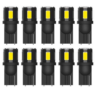 Super RED 168 194 2825 LED Parking Lamp Light Bulbs Error Free 12-24V 2/4x P