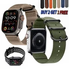 Nylon iWatch Band Strap for Apple Watch Ultra Series 10 9 8 7 6 SE 42/45/46/49mm
