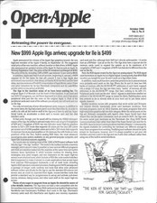 Open-Apple Newsletter, October 1986, Apple II II IIe IIc IIgs