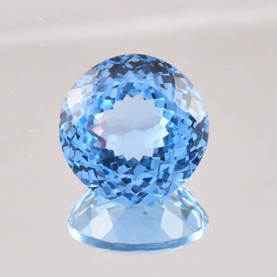 14x14 MM Natural Flawless Namibia Jeremejevite Round Loose Gemstone Certified