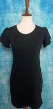 Nine West Black Short Sleeve Pullover Fleece Dress Size XS