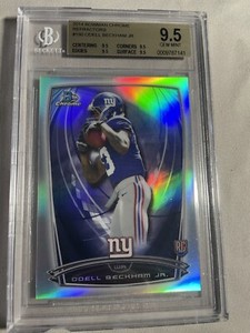 ODELL BECKHAM Jr 2014 BOWMAN CHROME Refractor BGS 9.5 True Gem Low Pop
