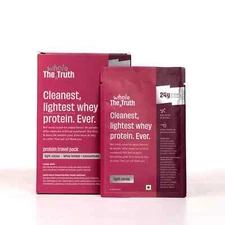 The Whole Truth Whey Protein Isolate+Concentrate | Light Cocoa 210g (Pack of 6)