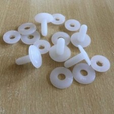 16 mm - 65 mm Kunststoff Sicherheitsgelenke für Teddybären/Puppen/Spielzeug x 10 oder 25 EN71
