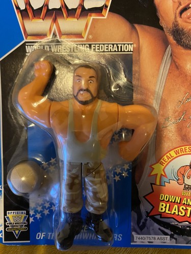 wwf hasbro moc Bushwhacker Luke #2 Series 10.  Vgc...