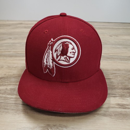 Washington Redskins New Era Hat Cap 7 3/8 Red White 59fifty NFL