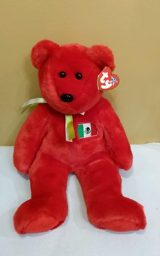 Ty Beanie Buddy OSITO the Mexican Bear w/FLAG 1999, Retired & New  - Bild 1 von 8