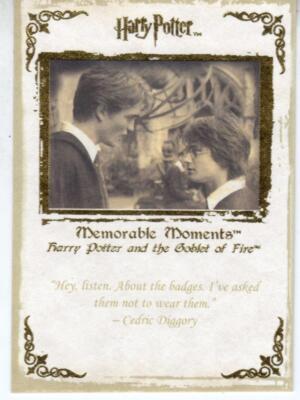 Harry Potter Memorable Moments Base Card #60 Harry Cedric