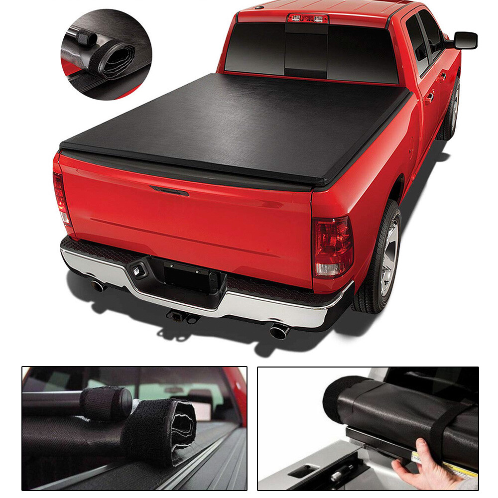 Soft Vinyl Roll Up Tonneau Cover For 20192022 Ford Ranger Pickup Truck