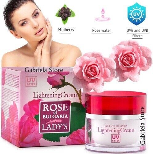 Biofresh Lightening Face Cream Bulgarian Rose Oil For Dark Spots Pigmentation - Picture 1 of 16