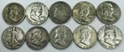 MIXED DATE WALKING LIBERTY & FRANKLIN HALF DOLLAR LOT! 10 TOTAL COINS! NR #P2166