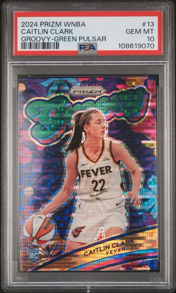 2024 Panini Prizm WNBA - Groovy Caitlin Clark #13 Green Pulsar