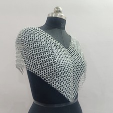 Medieval Chainmail Top Aluminum Butted 10mm Ring Handmade Armor Fantasy Costume