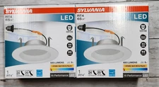 (2)Sylvania RT4 65W LED Recessed Downlight 2700K 600 Lumens Soft White 4" RT