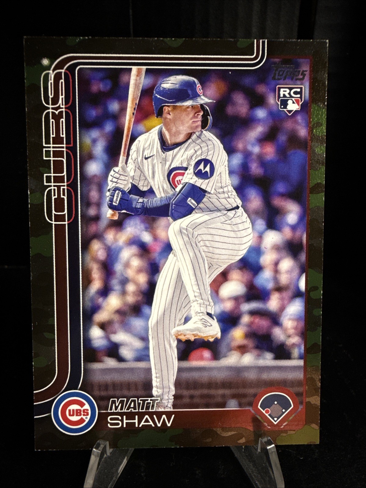 MATT SHAW 2025 Topps Update Series - Memorial Day Camo 07/25 (RC) Cubs #US200
