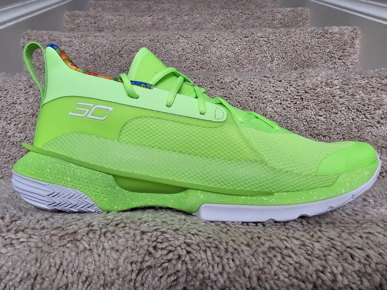 Under Armour Stephen Curry 7 Sour Patch Kids Lime Green 3021