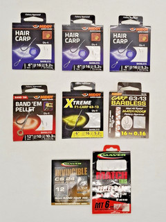 Middy Barbless Fishing Hooks Nylon Maver Hair Rigs Carp Coarse Banded Match Lot