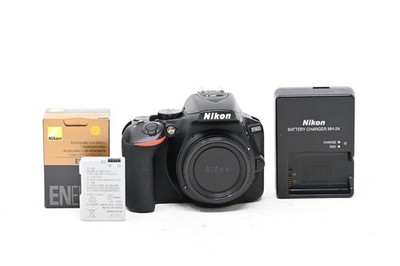 Nikon D5600 24.2MP Digital SLR DSLR Camera Body Black-Low Shot Count (#B107)