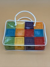 Baby Blocks Squeaky Squeeze In Case Rubbery