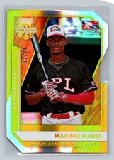 2021 Panini Elite Extra Edition #185 Maximo Maria Aspirations Gold Die Cut #/24