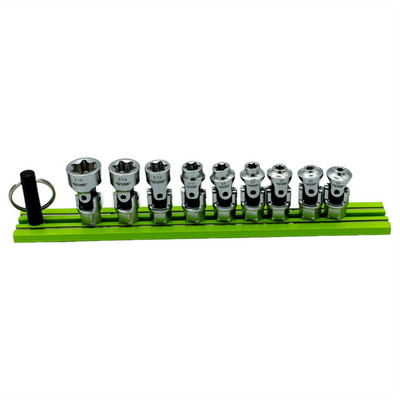 VIM Tools 1/4 Zoll 11MM Antrieb Doppel Antrieb Stubby UJ E-Torx Set 9-tlg DDSUJE