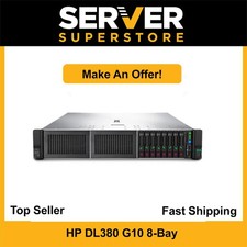 HP ProLiant DL380 G10 Server 2x Silver 4114 40 Cores P408i 32GB RAM 4x trays