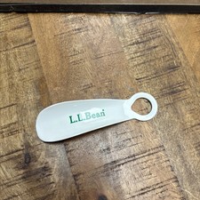 Vintage White LL Bean Classic Shoe Horn Plastic - 5.5 inch Made in USA L.L. Bean