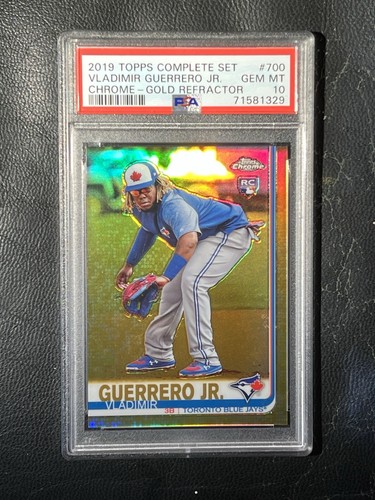 VLADIMIR GUERRERO JR 2019 Topps Chrome Complete Gold Refractor 4/50 PSA 10 RC