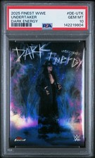 2025 Topps Finest WWE The Undertaker Dark Energy Case Hit SSP PSA 10