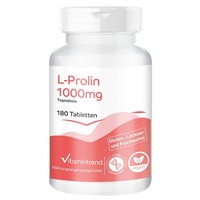 L-Prolin 500 Mg - 180 Tabletten FüR 1/4 Jahr - AminosäUre - Vegan - Vitamintrend