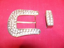 Womens Fancy Parade Belt Buckle Faux Diamond Bling Rodeo Western Cowgirl Sparkle