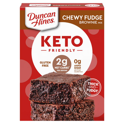 Duncan Hines Keto Friendly Brownie Mix, Chewy Fudge, 10 oz.