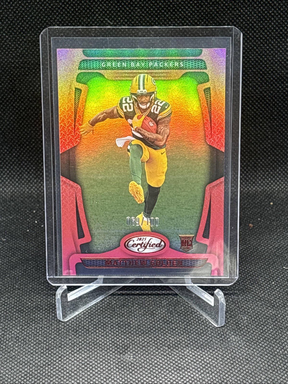 2025 Certified Matthew Golden Mirror Red /100 RC Packers  #116 🔥🔥🔥