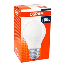 Osram Glühbirne 100W E27 MATT Glühlampe 100 Watt AGL Licht warmweiß dimmbar