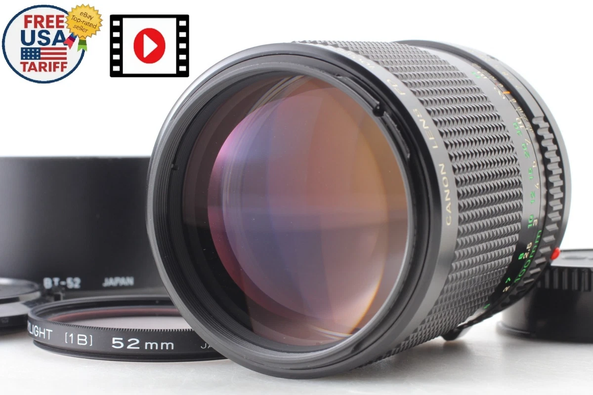 sale！★極上美品★Canon キヤノン New FD 100mm F2 美品]Canon New FD 100mm F2.8 Canon 100mm f2.8 Chrome Nose - Lens
