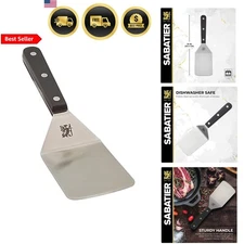 Stainless Steel Turner 9.65 Inch Wide Flipping Grilling Spatula Kitchen Tools