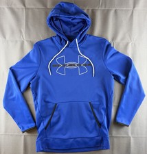 Under Armour Armour Fleece Symbol Hoodie: Blue: Men  s Medium
