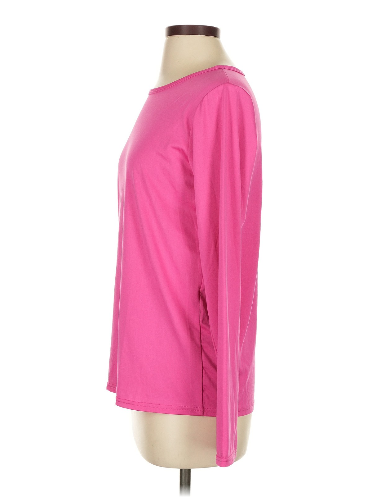 Real Essentials Women Pink Long Sleeve T-Shirt S thumbnail 4