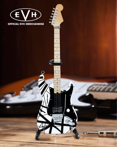 Eddie Van Halen - EVH - Eddie Van Halen - Black and White Mini Guitar Replica Coll