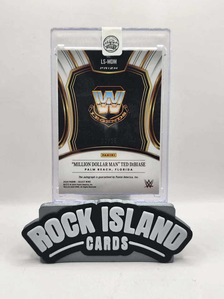 'Million Dollar Man' Ted DiBiase 2024 Panini Select WWE #LS-MDM Tie-Dye 02/25 - Image 2 of 2